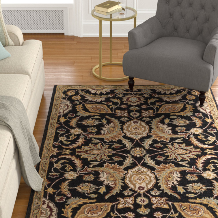 Birch Lane Torino Handmade Tufted Wool Black/Camel/Beige/Brown Rug & Reviews Wayfair Canada